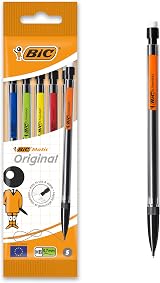 BIC Matic Original 0.7 mm HB Mechanical Pencil Pack of 5 Assorted Colors view 1