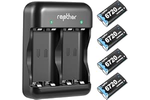 Rapthor 2800mAh Rechargeable Battery Pack Compatible with Xbox One/One S/One X/One Elite/Series S/X, Controller Batteries Pack with Charger 2.4V Ni-MH Low Self