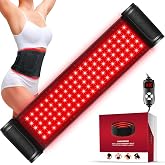 Red Light Therapy for Body, Infrared Light Therapy for Belt Shoulder Waist, Upgraded 3 in 1 LED Beads, 660nm Red Light &amp; 850nm Near Infrared Light Therapy Belt Wrap Timer Remote Control