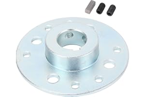 Aramox 1 Inch Bore Rear Sprocket Brake Hub Adapter with 1/4 Inch Keyway for Go Kart Buggies