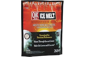 Qik Joe Instant Snow and Ice Melt for Sidewalks, Driveways, Steps, and Parking Lots, Deicer for Concrete, Asphalt, Wood, and Other Surfaces, Effective to -25 Degrees, 20 Pounds
