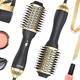 LANDOT Hair Dryer Brush 3 in 1 Ionic Blow Dry Brush 60mm Barrel