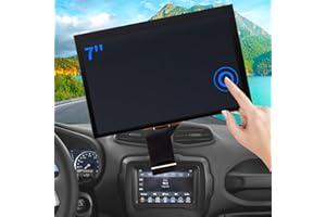 TsuperU 7" Uconnect Screen Replacement Fit 2017-2020 Jeep Compass Radio Touch Screen, LCD Display and Digitizer for Jeep Renegade Touchscreen Navigation TDO-WXGA0700K00033-V2 TDO-WXGA0700K00057-V1
