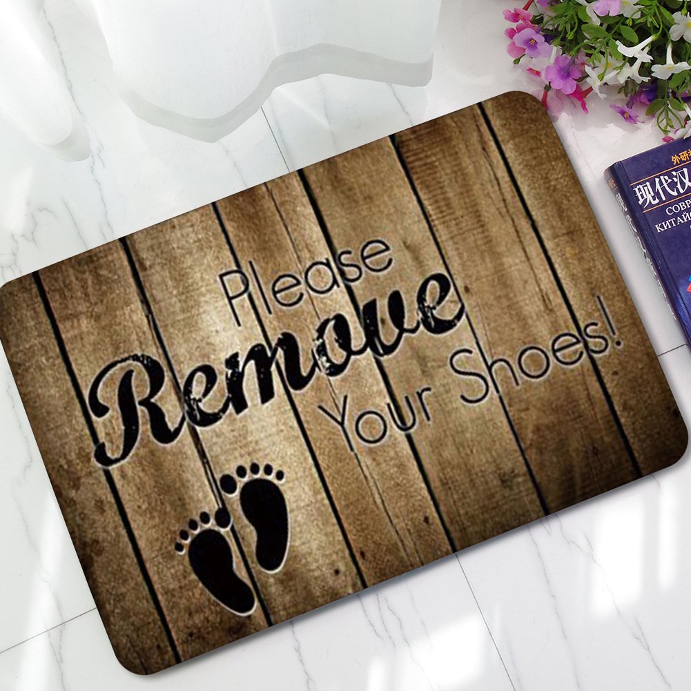 Make Remove Your Shoes Welcome Entrance Door Rubber Mats Doormat Tapete Letters Carpets For Home Living Room Decor Anti Slip Kitchen Mat Bathroom Rugs Home Decor Amazon Com Wbaby