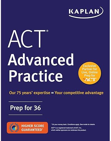 Amazon.com: ACT Advanced Practice: Prep for 36 (Kaplan Test ...