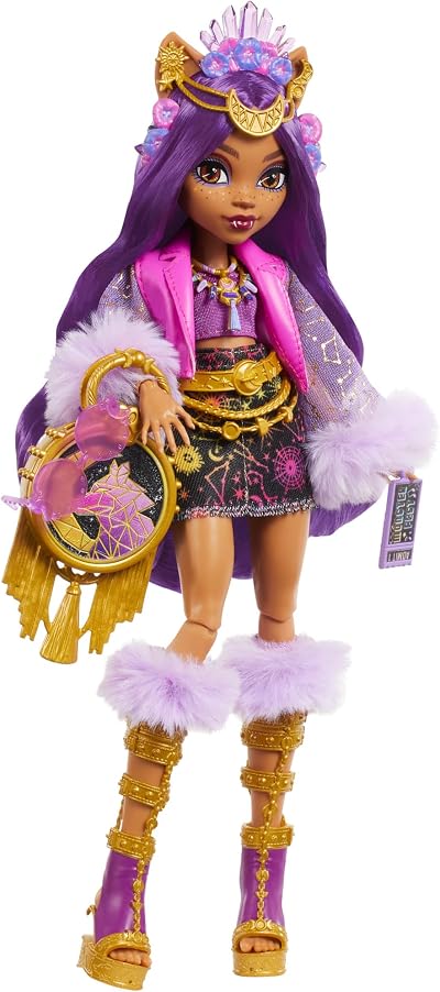 Monster High Clawdeen Wolf Monster Fest Doll with Festival Accessories HXH80