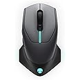 Alienware Wired/Wireless Gaming Mouse AW610M: 16000 DPI Optical Sensor - 350 Hour Rechargeable Battery Life - 7 Buttons - 3-ZONE Alienfx RGB Lighting (Renewed)