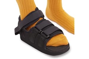 GHORTHOUD Post Op Shoe Lightweight Medical Orthopedic Walking Foot Brace for Broken Toe Injury or Surgery Non Weight Bearing Medical Shoes for Men and Women (Medium)