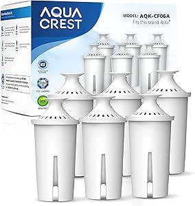 6 Filtri Acqua Compatibili Con Brita Classic, Mavea 107007, OB03 – Certificati NSF - 2