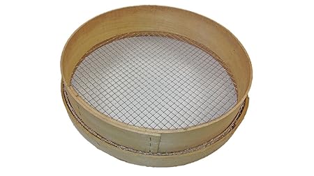 Greenkey 759 10 mm, traditionelles Maschen Gartensieb aus Holz