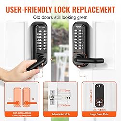 VEVOR Mechanical Keyless Entry Door Lock, 14 Digit
