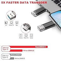 Vansuny 64GB Type C Flash Drive 2 in 1 OTG USB 3.0