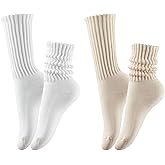 STNFAMILI Slouch Scrunch Socks, Slouch Scrunch High Tube Socks for Women