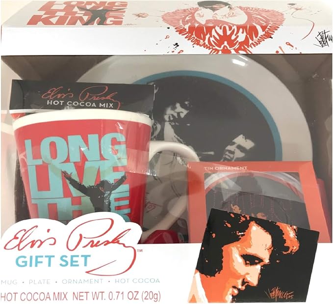 Elvis Presley Gift Set Mug, Plate, Ornament, and Hot
