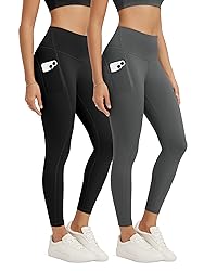 ODODOS 2-Pack 7/8 High Waist Workout Leggings with