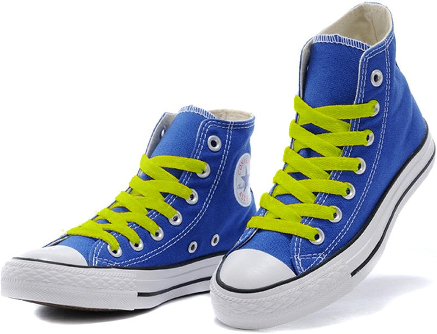 AOMIDI Flat Shoelaces 5/16" (2 Pair) - for Sneakers and Converse Shoelaces Replacements: Shoes