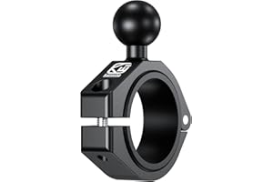 BRCOVAN 1'' Ball Large Bar Clamp Mount, Fit 1.5'' / 1.65'' / 1.75'' / 1.85'' / 2'' Round Rails & ATV UTV Roll Cages, Fit for 