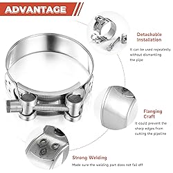 AKIHISA T-Bolt Hose Clamps,304 Stainless Steel