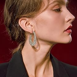 CEJUG Hoop Earrings for Women Bohemian Dangle Drop