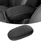 ZZEQYG Center Console Cover for Subaru Forester 2013 2014 2015 2016 2017 2018 Accessories Center Console Cover Armrest Box Cover Leather Auto Armrest Cover Protector