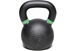 Kettlebell Kings Powder Coated Kettlebell Weights 5-90 LB | Workout Gym Equipment & Strength training sets for Women & Men | Durable Coating for Grip Strength, Rust Prevention- New