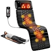 Himouta Shiatsu Full Body Massage Mat with Heat, Detachable Massager Pad, 10 Vibrating Motors, 9 Intensity Levels, Deep Tissue Pain Relief for Back, Neck & Legs – Relaxation at Home or Office