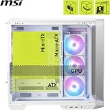 MSI MAG PANO 100R PZ White ATX PC Case with USB 20Gbps Type-C view 4