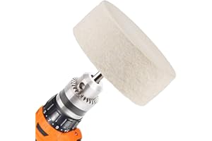 75 mm Felt Polishing Buffing Wheel, 3 inch Wool Polishing Wheel for use with Cerium Oxide Polishing Powder by STARVAST