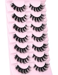 Mink Lashes Fluffy Wispy Lashes Natural Look 3D