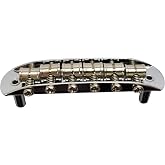 Mustang Bridge w/Large Saddles, 9.5" Radius, 52.5mm | For Fender Mustang, Jaguar, Jazzmaster, Chrome Plated