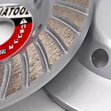 DT-DIATOOL 115mm Diamond Grinding Wheel for Concrete Masonry Stone Turbo view 7