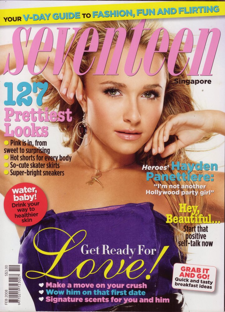 Seventeen February 2008 Hayden Panettiere Seventeen Singapore Edition Amazon Com Books Seventeen February 2008 Hayden Panettiere Seventeen Singapore Edition Amazon Com Books