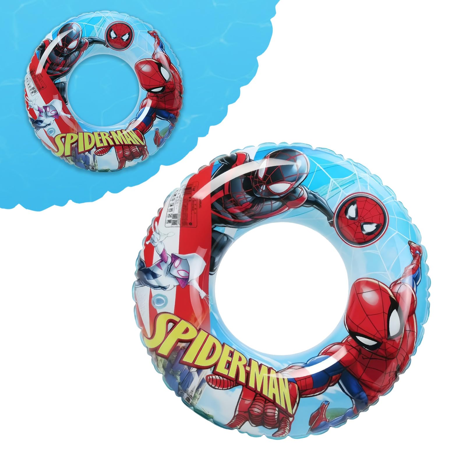 70cm Su-perhero Spider Inflatable Swimming Ring Pool Ring for Kids,Boys Rubber Rings for Pool Toy,Inflatables Swim Rings Pool Floats,Floating Ring Pool Inflatables for Swimming Pool Summer Beach Party