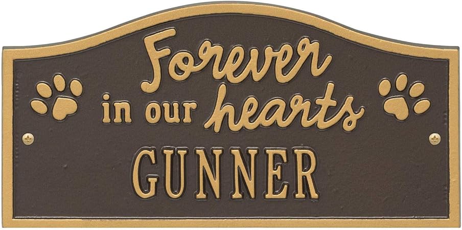 bronze pet memorial plaques