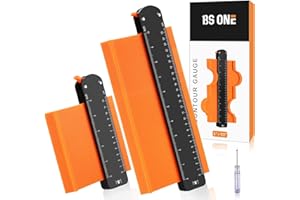 BS ONE Contour Gauge, 10" and 5" Contour Duplicator with Lock, Christmas Gifts for Men, Outline Measuring Profile Gauges for Trim, Molding, Precise Irregular Shape Duplicator
