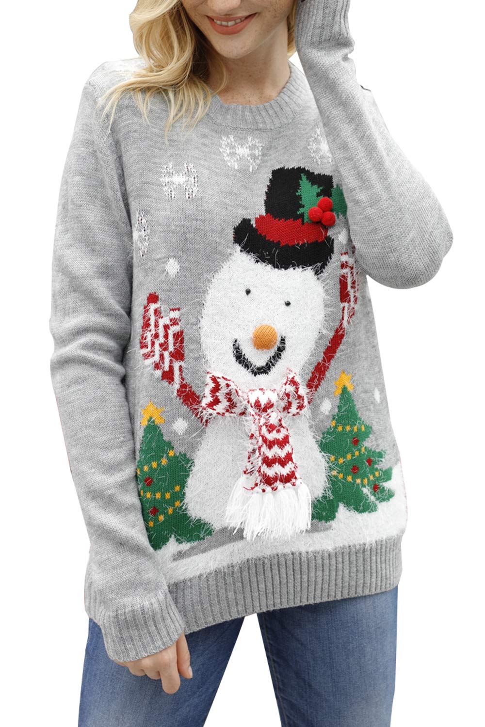 Sovoyontee Women's Cute Funny Hilarious Ugly Christmas Sweater - Image 3