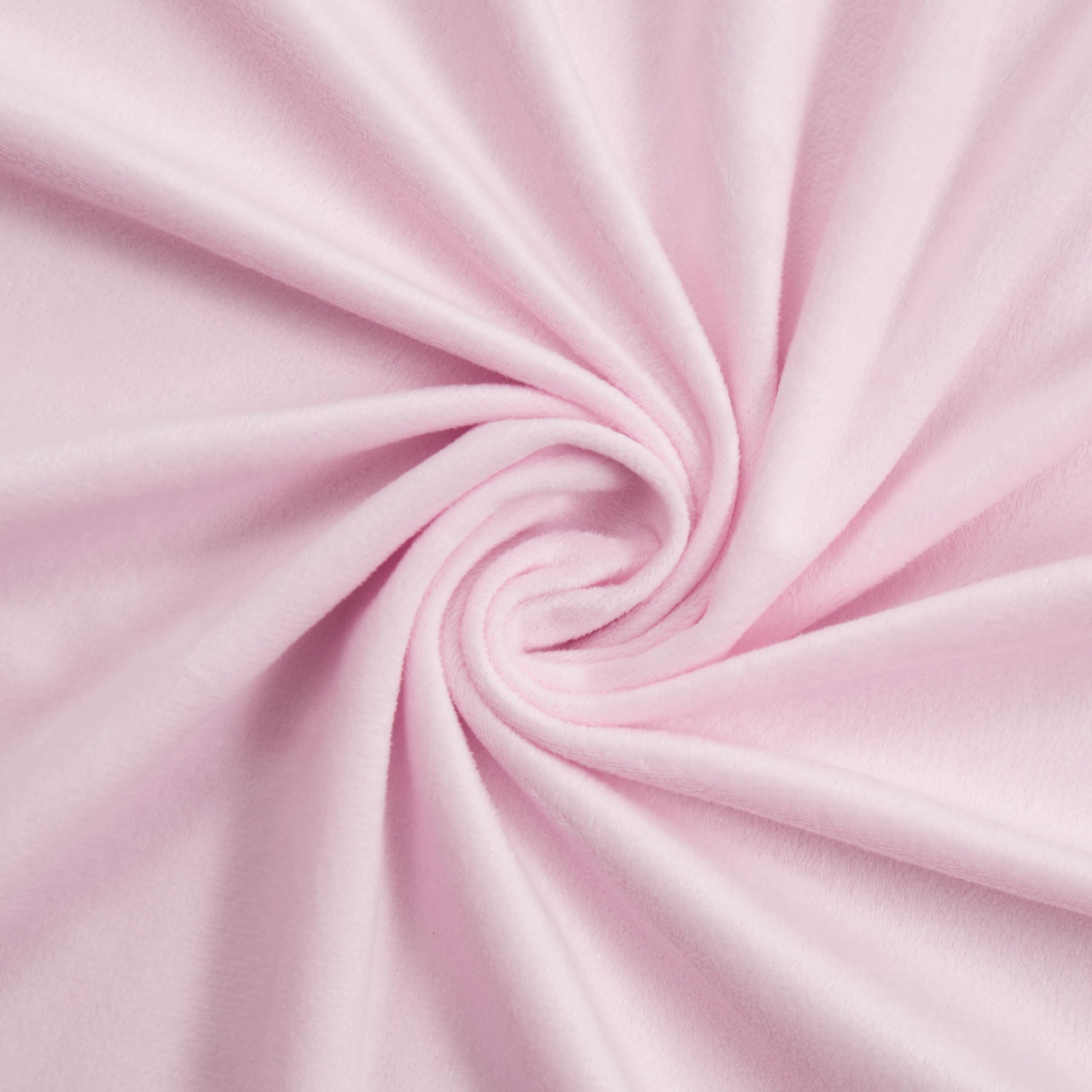 Photo 1 of 1 Yards Pink Minky Fabric 36” X 65" inches Wide Minky Cloth, Soft Plush and Skin Friendly Thickened Sheer Fabric by The Yard for Baby Blanket,Throws,Pillow Cover,Scarf,Cuddly Toys,Baby Accessories