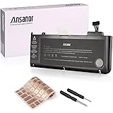 Ansanor High Quality New Laptop Battery For Apple MacBook Pro 13 Inch A1278 A1322 (2009 2010 2011 2012 Version)+Keyboard Cover - [18 Months Warranty 10.95V 6000mAh 65.5Wh] A1322