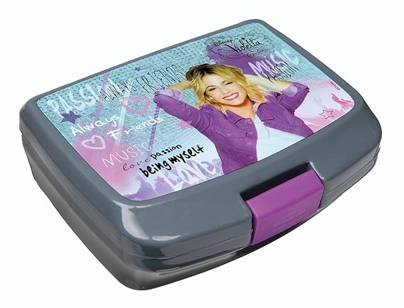 Undercover VIAE9900 - Brotzeitdose Disney Violetta, ca. 13 x 17 x 6 cm, grau