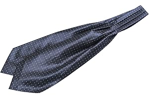 Allegra K Men's Polka Dots Self-Tied Neck Cravat Tie Ascot Tie Formal Party Cravats