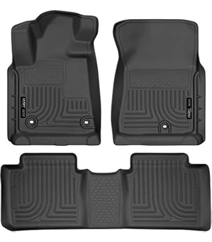 LASFIT Alfombrillas Para Toyota Tundra 2014-2021 CrewMax Cab, Revestimiento De Suelo Para Todo Tipo De Clima Para Tundra SR5/TRD/Limited TPE Tapetes Delanteros Y Traseros De 2 Filas, Color Negro
