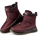 Larwen Women Snow Boots Winter: Waterproof Warm Fur Lined Comfortable Booties for Outdoor Walking