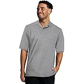 Jerzees Mens Men's Short Sleeve Polo Shirts, Cotton Blend, Two Button Closure, Regular Fit, Sizes S-5x
