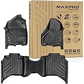 MAXPRO Floor Mats Fit for Dodge Ram 2500/3500 (2019-2024). Crew Cab, Does not fit Limited Trim Model, 1st Row Bench seat, Custom-fit, Heavy-Duty, All-Weather mats. Carpeted Flooring 1st & 2nd Row