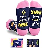 HAPPYPOP Boss Gifts Ideas - Cool Boss Day Gifts Coworker Retirement Retired Socks