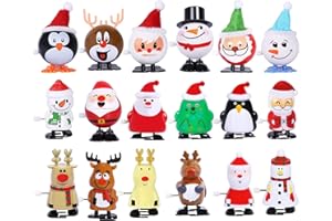 Max Fun 18pcs Christmas Stocking Stuffers Wind Up Toys Assortment for Party Favors & Goody Bag Fillers