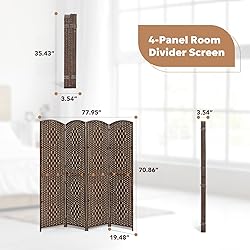 JOSTYLE Room Divider 2-in-1 Multifunction Room