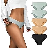 TIICHOO Period Underwear for Women Seamless Period Bikini Regular Absorbency Leakproof Underwear