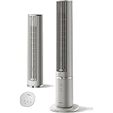 PELONIS 40-Inch Oscillating Tower Fan with Remote for Bedroom, Khaki | Standing Cooling Fan, Washable Design, 2000 CFM, 28ft/s Airflow, 4 Speed, 2 Modes, 90&deg; Oscillation, Quiet 23dB, 7-Hr Timer