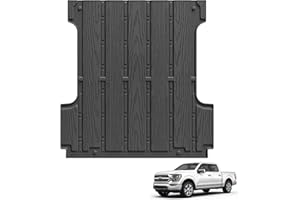 3W Bed Mat for Ford F-150 (5.5FT) 2015-2024 2025 Truck Bed (Include F150 Lightning 2024 2023 2022) All Weather Protector TPE Car Bed Liner Accessories Black
